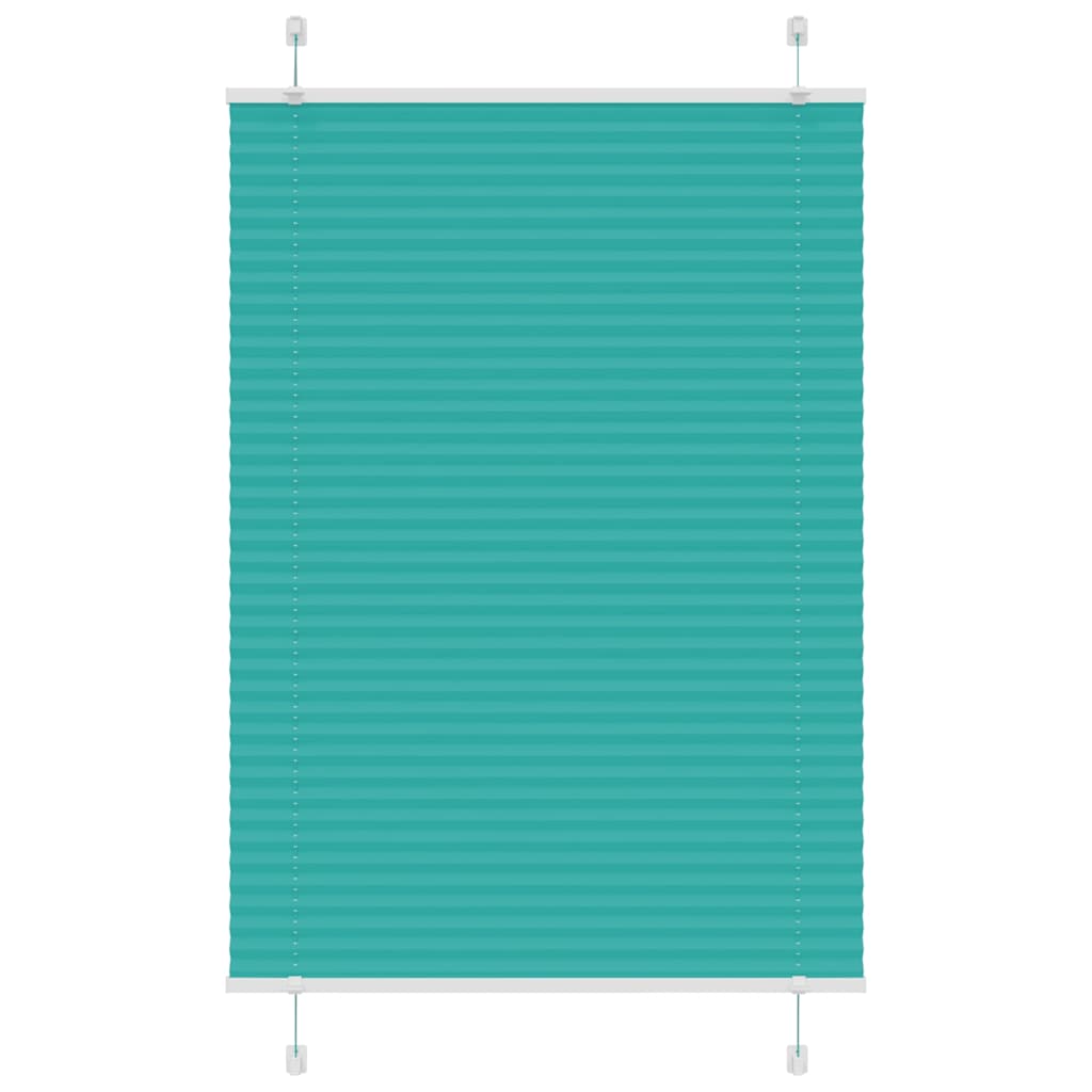 Tenda Plissettata Verde petrolio 85x150 cm Larghezza Tessuto