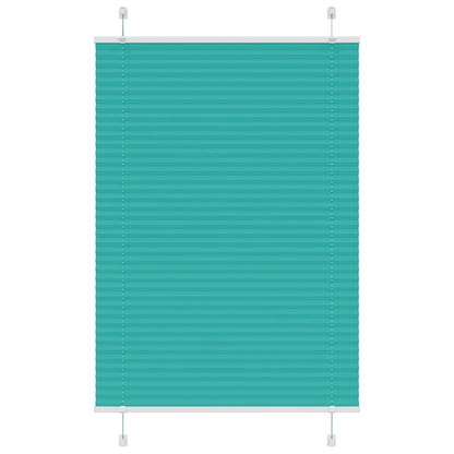 Tenda Plissettata Verde petrolio 85x150 cm Larghezza Tessuto