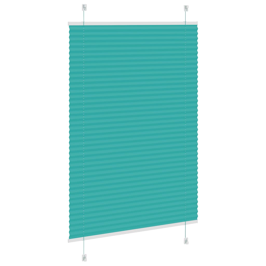 Tenda Plissettata Verde petrolio 85x150 cm Larghezza Tessuto | homemem39