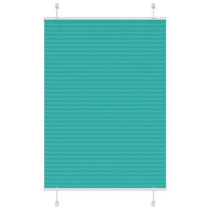 Tenda Plissettata Verde petrolio 95x150 cm Larghezza Tessuto
