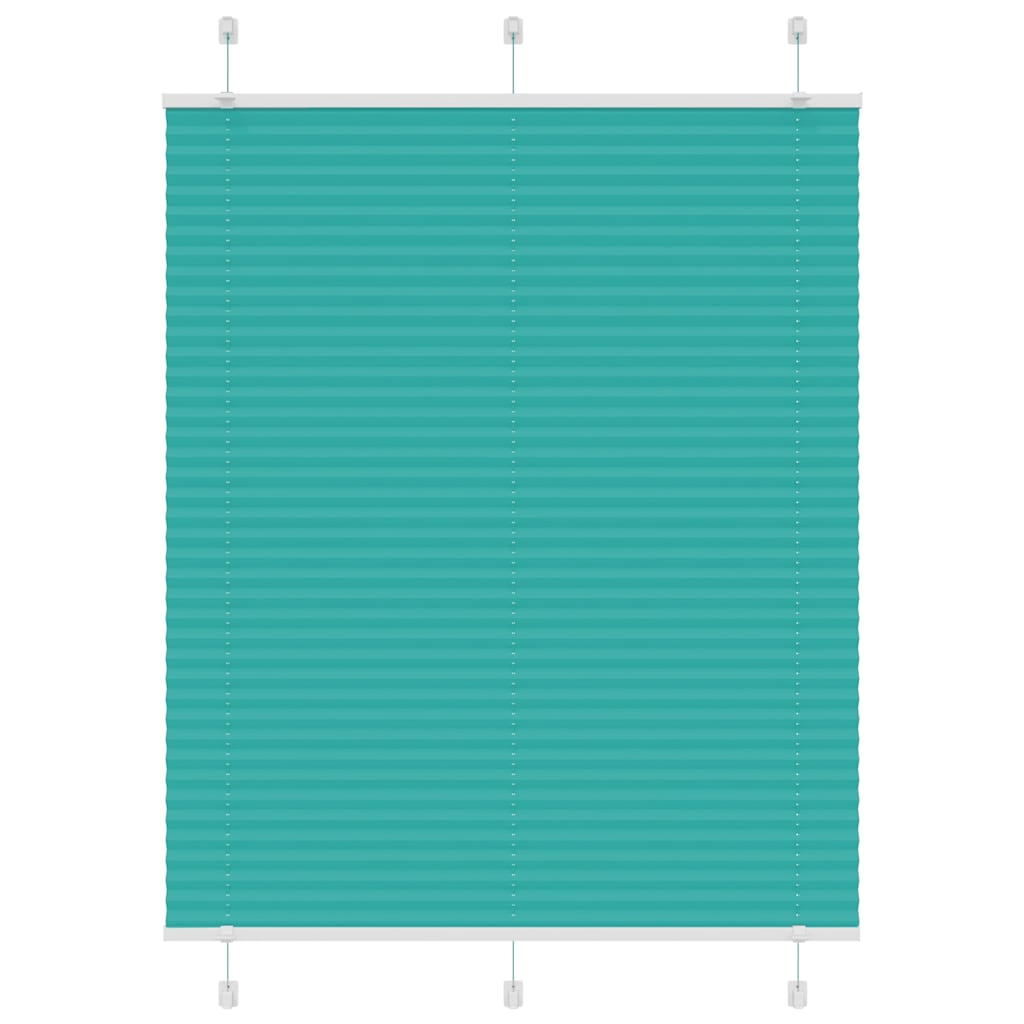Tenda Plissettata Verde petrolio 110x150 cm Larghezza Tessuto