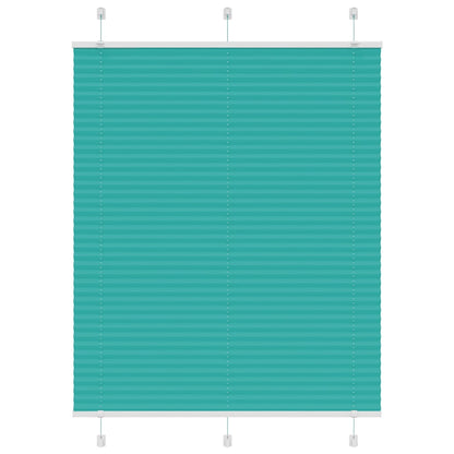 Tenda Plissettata Verde petrolio 110x150 cm Larghezza Tessuto
