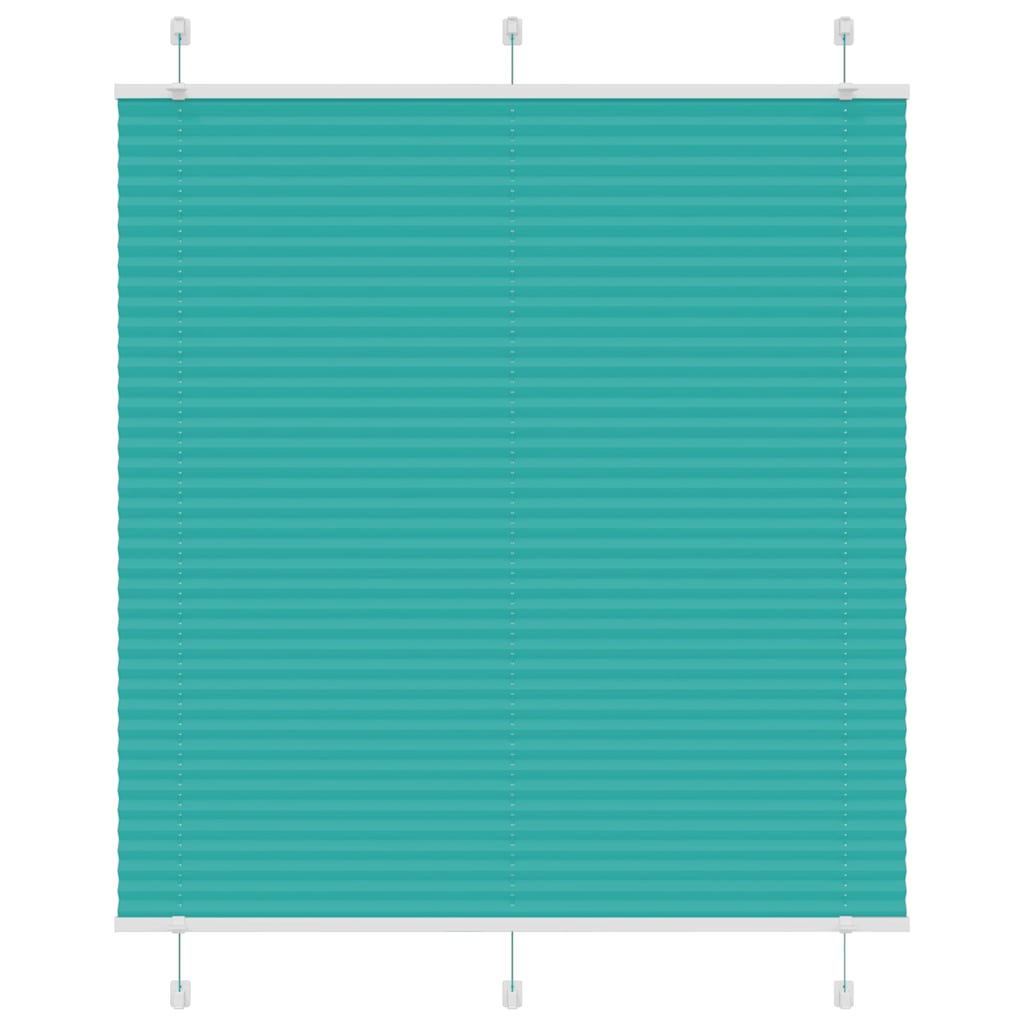 Tenda Plissettata Verde petrolio 115x150 cm Larghezza Tessuto