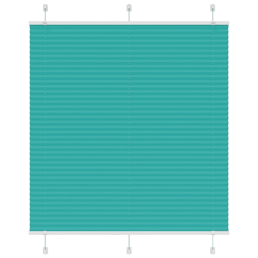 Tenda Plissettata Verde petrolio 120x150 cm Larghezza Tessuto