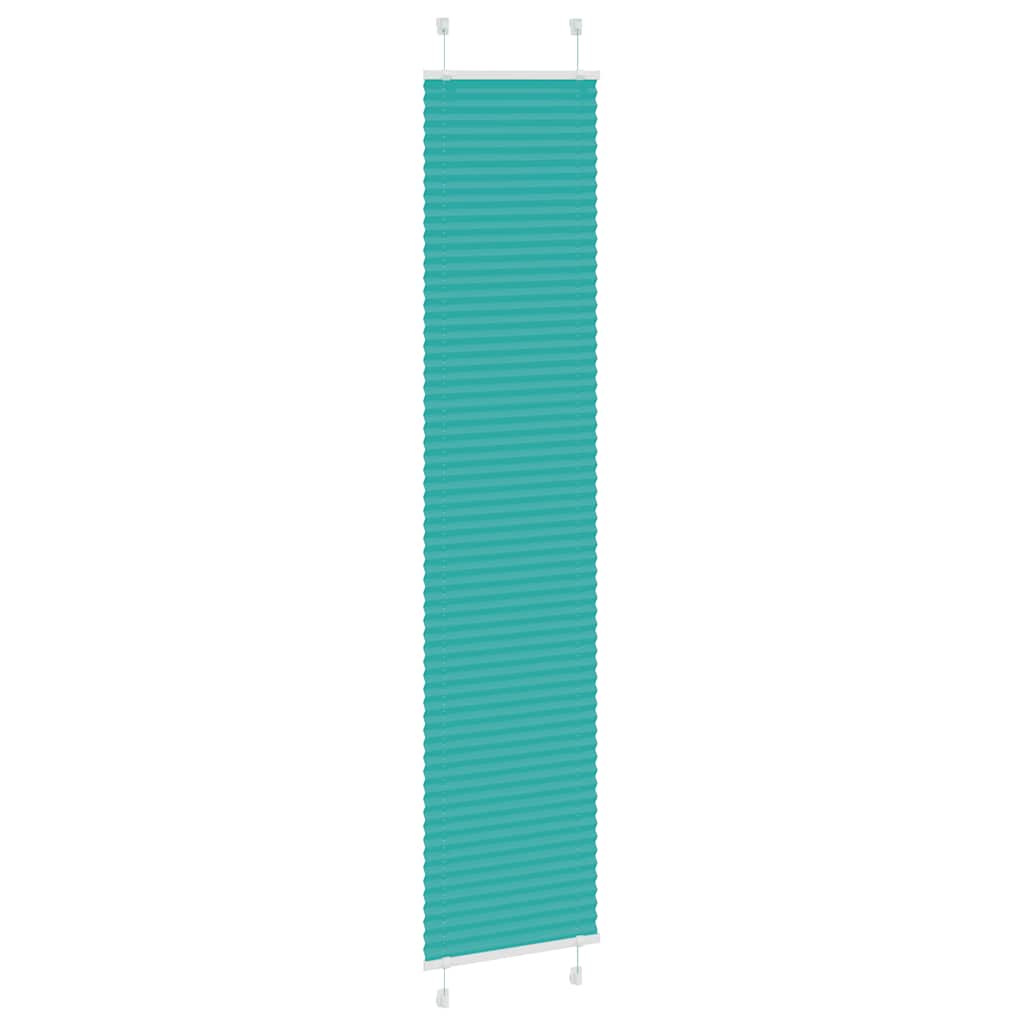 Tenda Plissettata Verde petrolio 45x200 cm Larghezza Tessuto