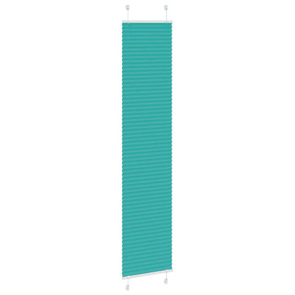 Tenda Plissettata Verde petrolio 45x200 cm Larghezza Tessuto