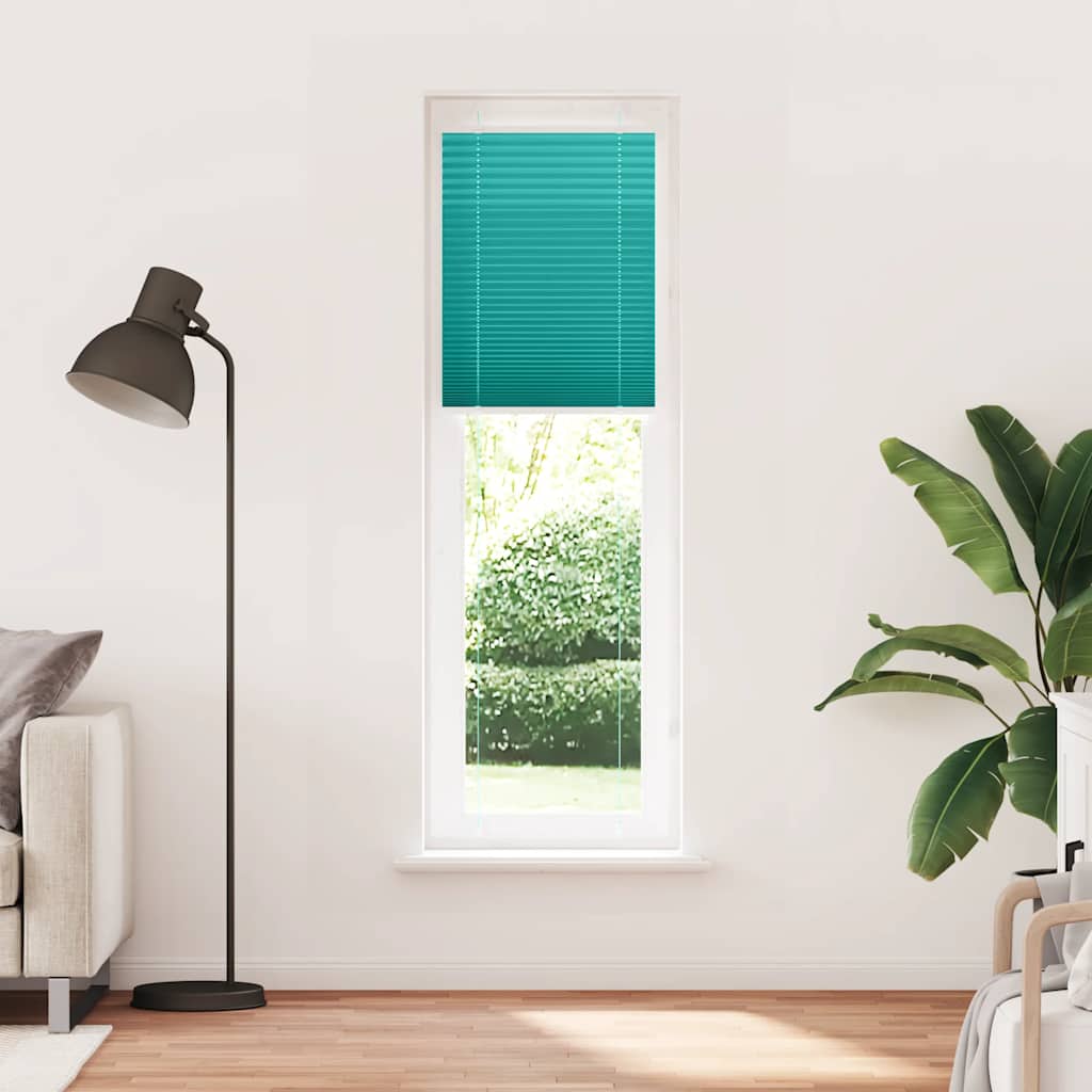 Tenda Plissettata Verde petrolio 60x200 cm Larghezza Tessuto | homemem39