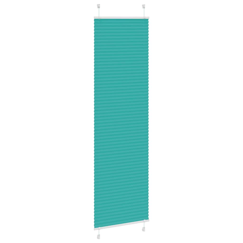Tenda Plissettata Verde petrolio 60x200 cm Larghezza Tessuto | homemem39