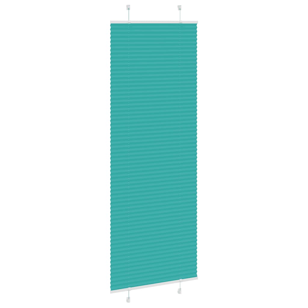 Tenda Plissettata Verde petrolio 75x200 cm Larghezza Tessuto | homemem39