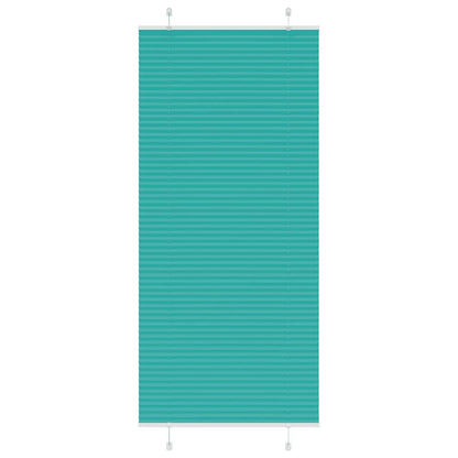 Tenda Plissettata Verde petrolio 85x200 cm Larghezza Tessuto