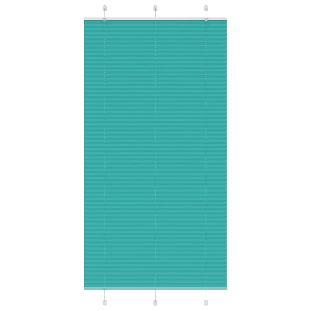 Tenda Plissettata Verde petrolio 110x200 cm Larghezza Tessuto