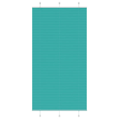 Tenda Plissettata Verde petrolio 110x200 cm Larghezza Tessuto