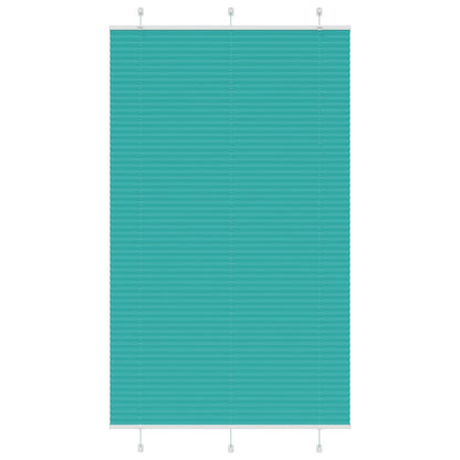 Tenda Plissettata Verde petrolio 115x200 cm Larghezza Tessuto
