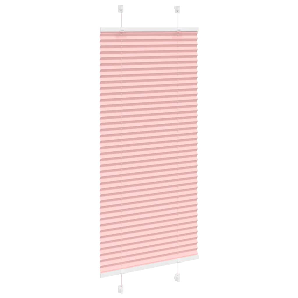 Tenda Plissettata Rosa 65x100 cm Larghezza Tessuto 64,4 cm | homemem39