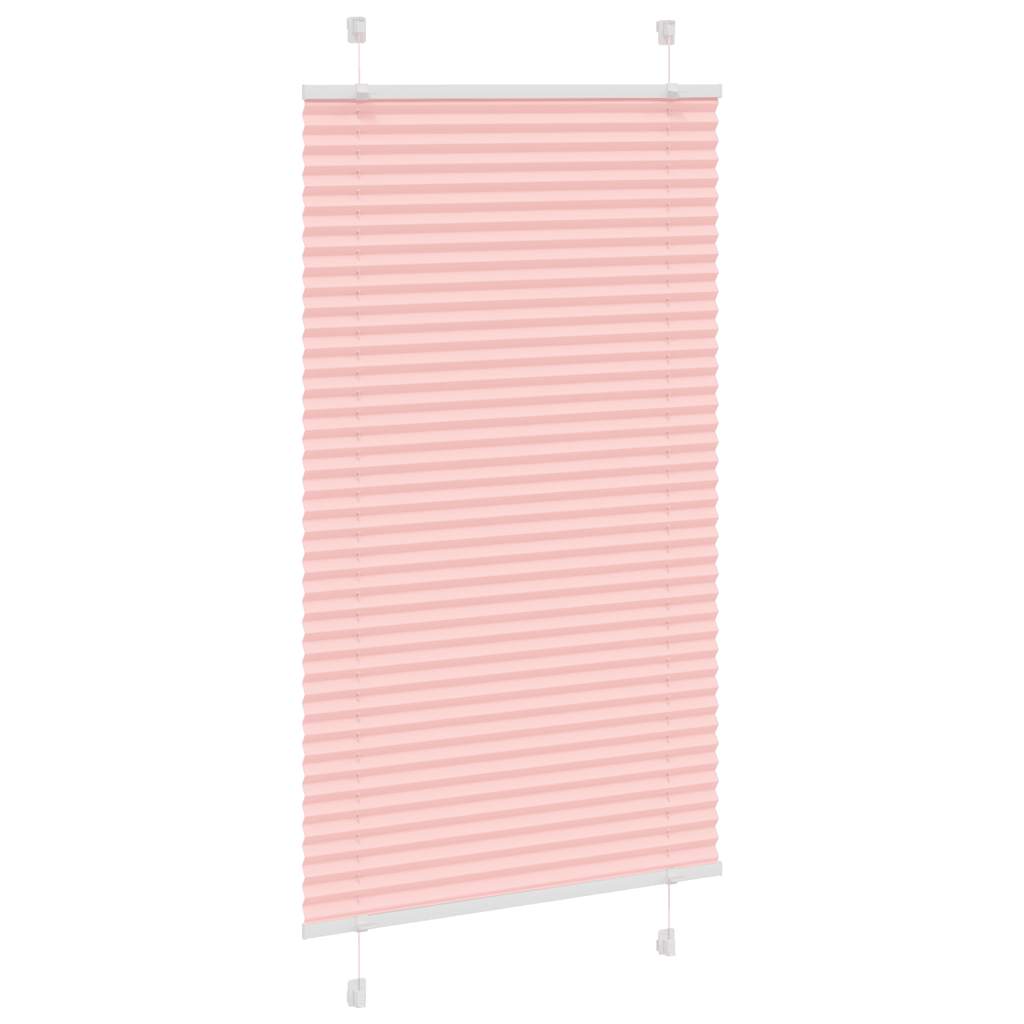 Tenda Plissettata Rosa 80x100 cm Larghezza Tessuto 79,4 cm | homemem39