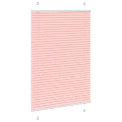 Tenda Plissettata Rosa 85x100 cm Larghezza Tessuto 84,4 cm | homemem39