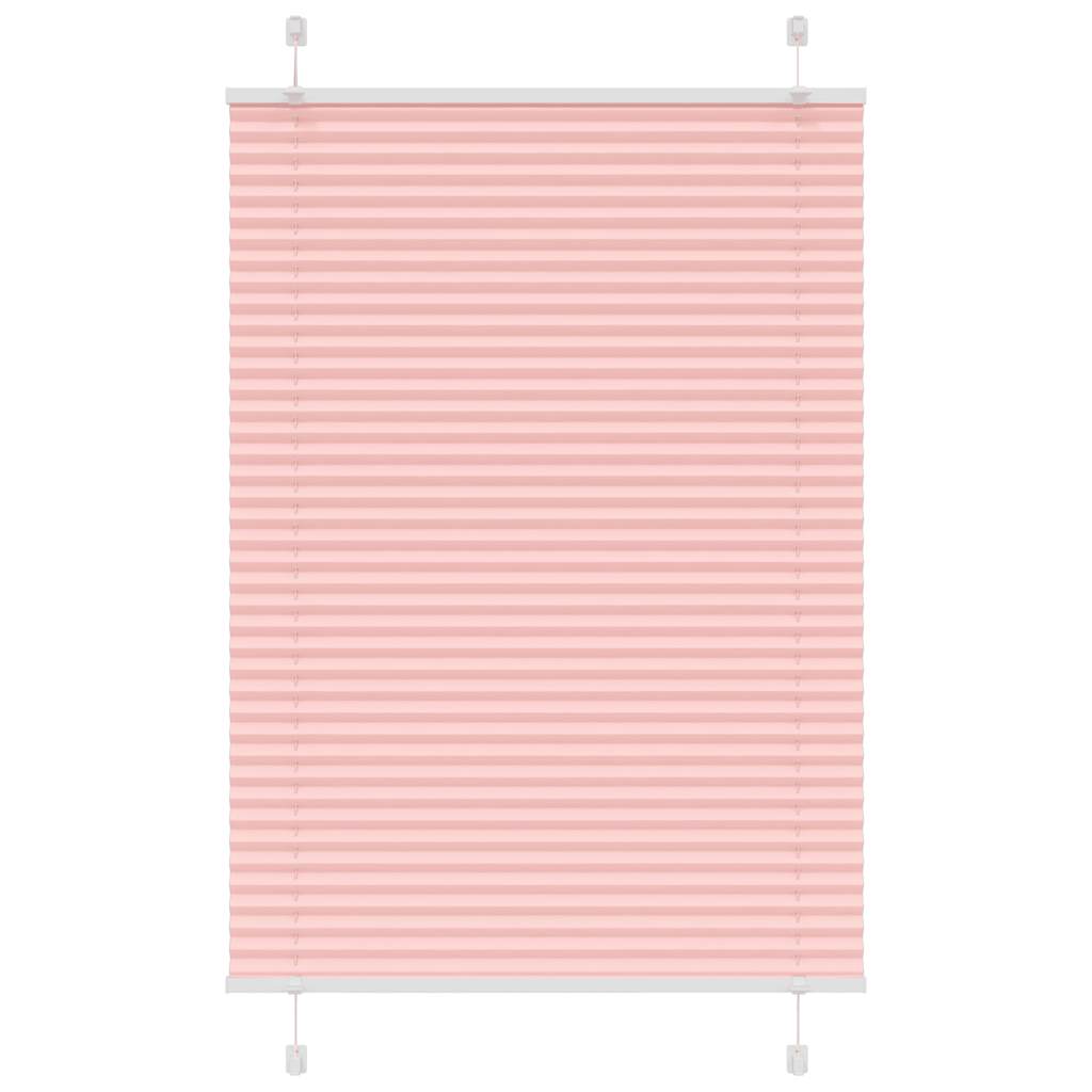 Tenda Plissettata Rosa 90x100 cm Larghezza Tessuto 89,4 cm