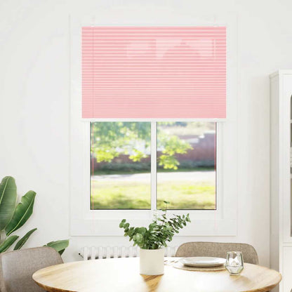 Tenda Plissettata Rosa 95x100 cm Larghezza Tessuto 94,4 cm