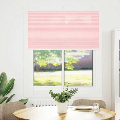 Tenda Plissettata Rosa 110x100 cm Larghezza Tessuto 109,4 cm