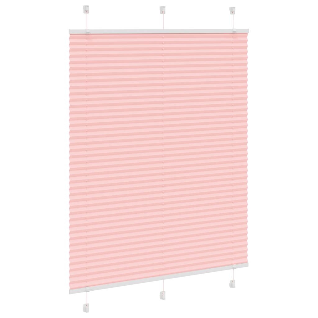Tenda Plissettata Rosa 110x100 cm Larghezza Tessuto 109,4 cm