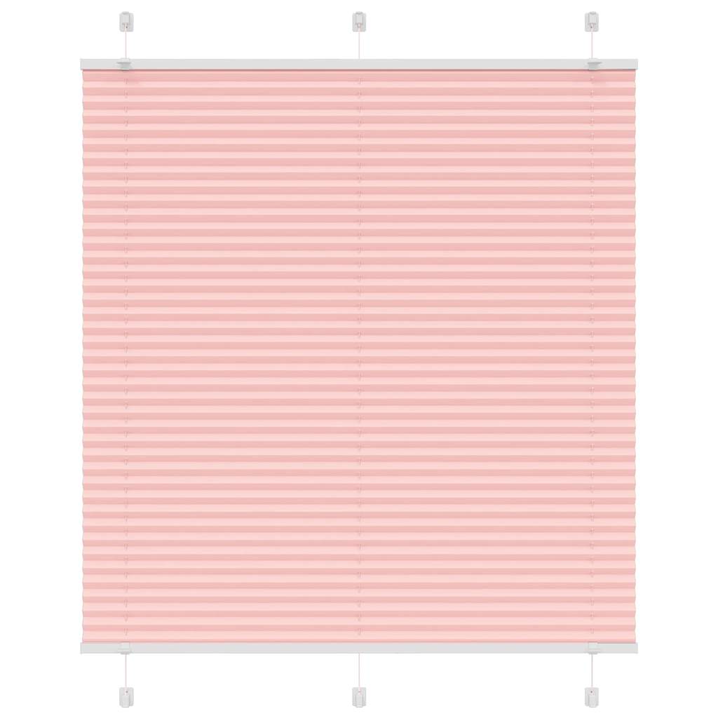 Tenda Plissettata Rosa 115x100 cm Larghezza Tessuto 114,4 cm