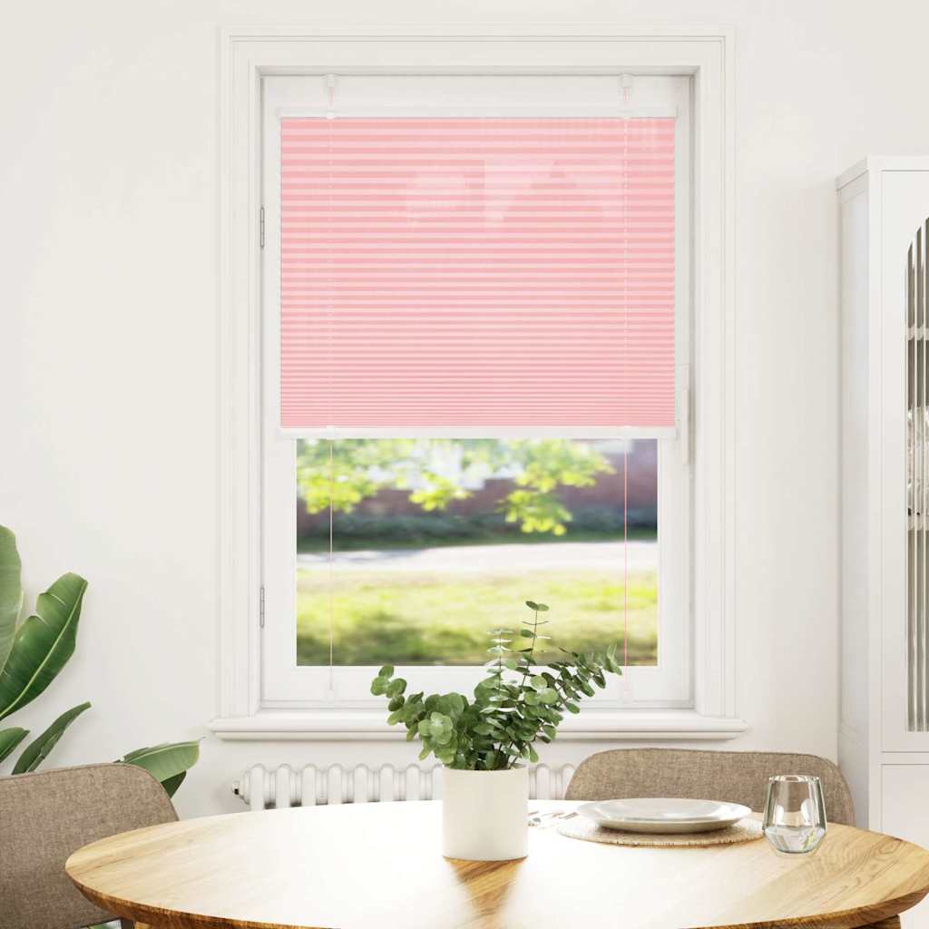 Tenda Plissettata Rosa 70x150 cm Larghezza Tessuto 69,4 cm