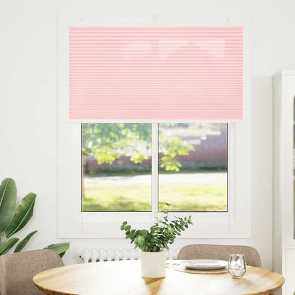 Tenda Plissettata Rosa 105x150 cm Larghezza Tessuto 104,4 cm | homemem39
