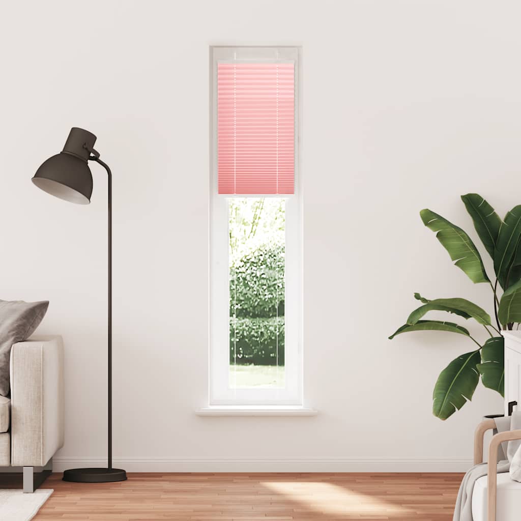 Tenda Plissettata Rosa 50x200 cm Larghezza Tessuto 49,4 cm