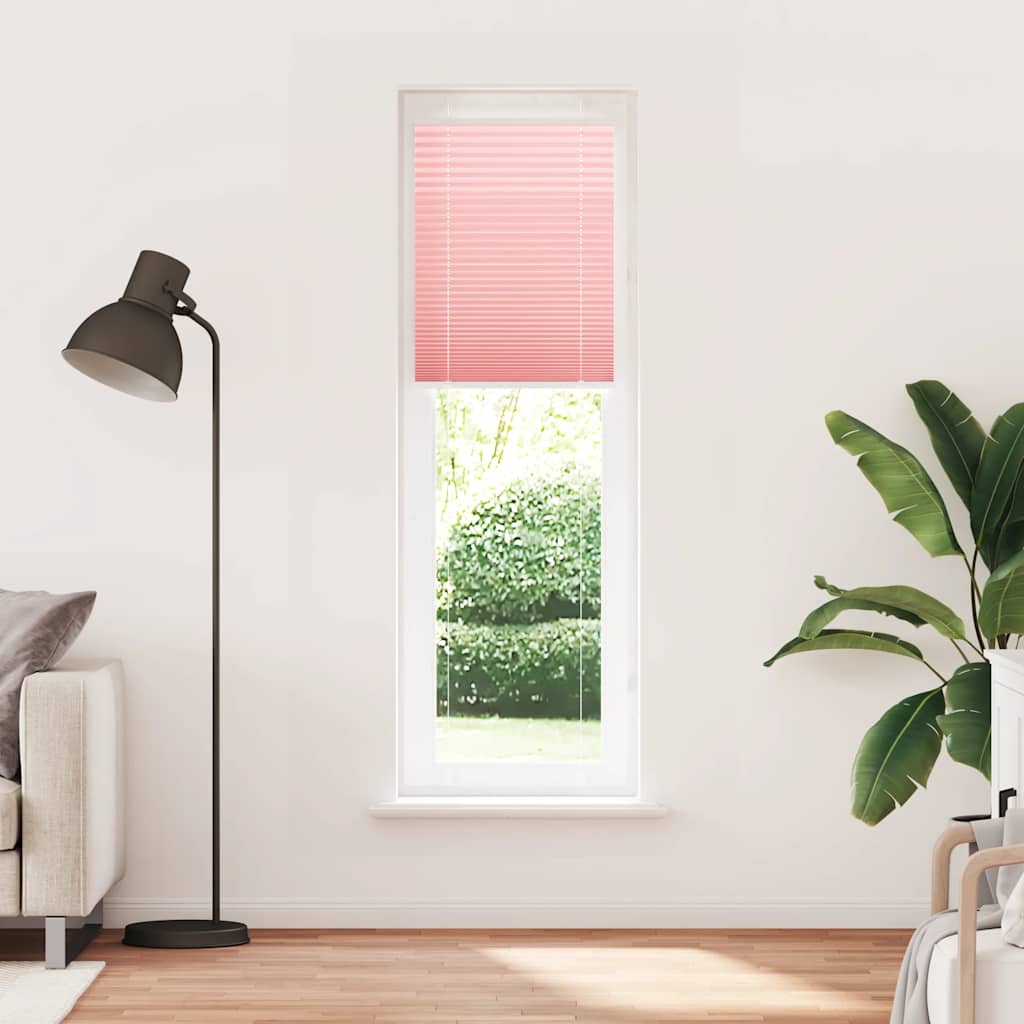 Tenda Plissettata Rosa 55x200 cm Larghezza Tessuto 54,4 cm
