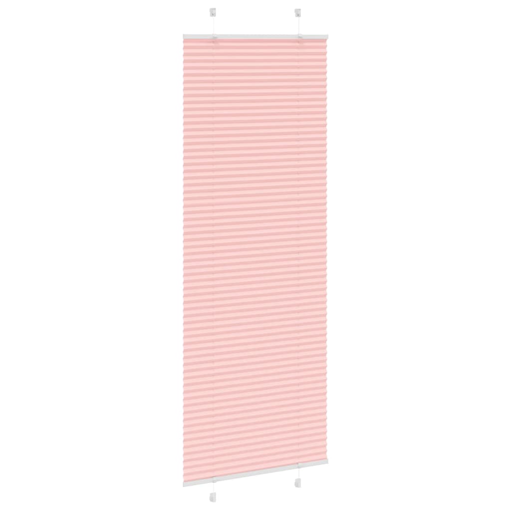Tenda Plissettata Rosa 80x200 cm Larghezza Tessuto 79,4 cm | homemem39