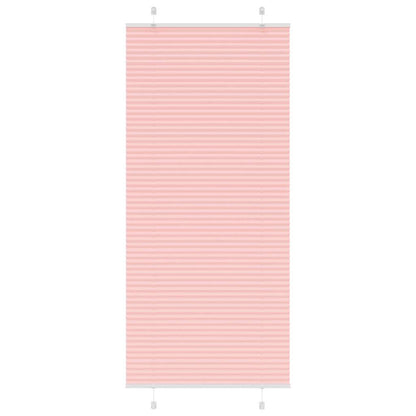 Tenda Plissettata Rosa 90x200 cm Larghezza Tessuto 89,4 cm