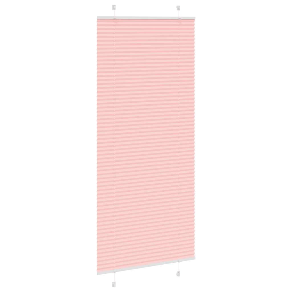 Tenda Plissettata Rosa 90x200 cm Larghezza Tessuto 89,4 cm