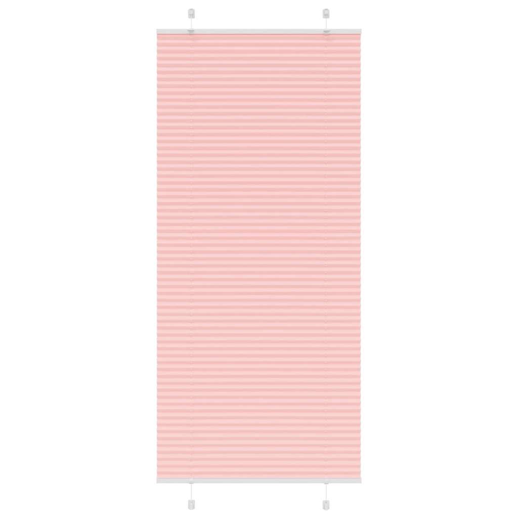 Tenda Plissettata Rosa 100x200 cm Larghezza Tessuto 99,4 cm