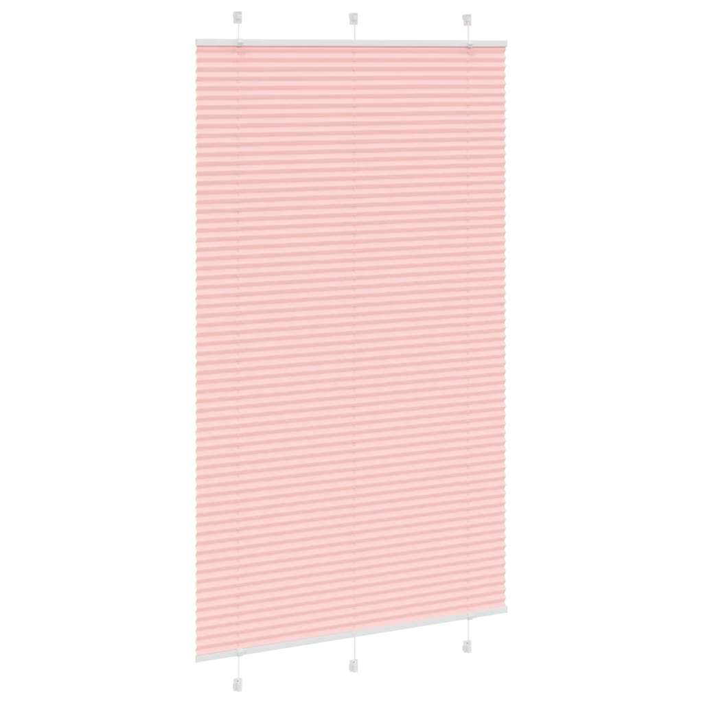 Tenda Plissettata Rosa 115x200 cm Larghezza Tessuto 114,4 cm