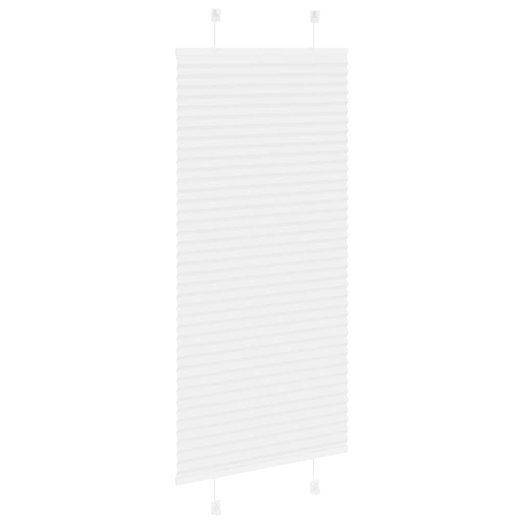 Tenda Plissettata Bianca 55x100 cm Larghezza Tessuto 54,4 cm | homemem39