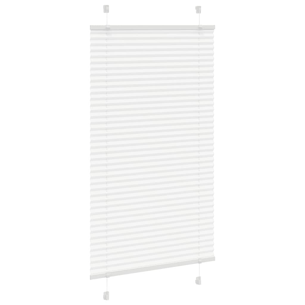 Tenda Plissettata Bianca 80x100 cm Larghezza Tessuto 79,4 cm | homemem39