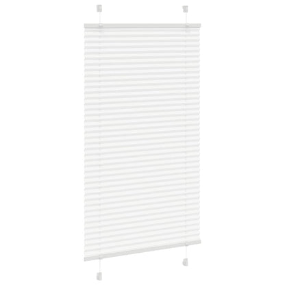 Tenda Plissettata Bianca 80x100 cm Larghezza Tessuto 79,4 cm | homemem39