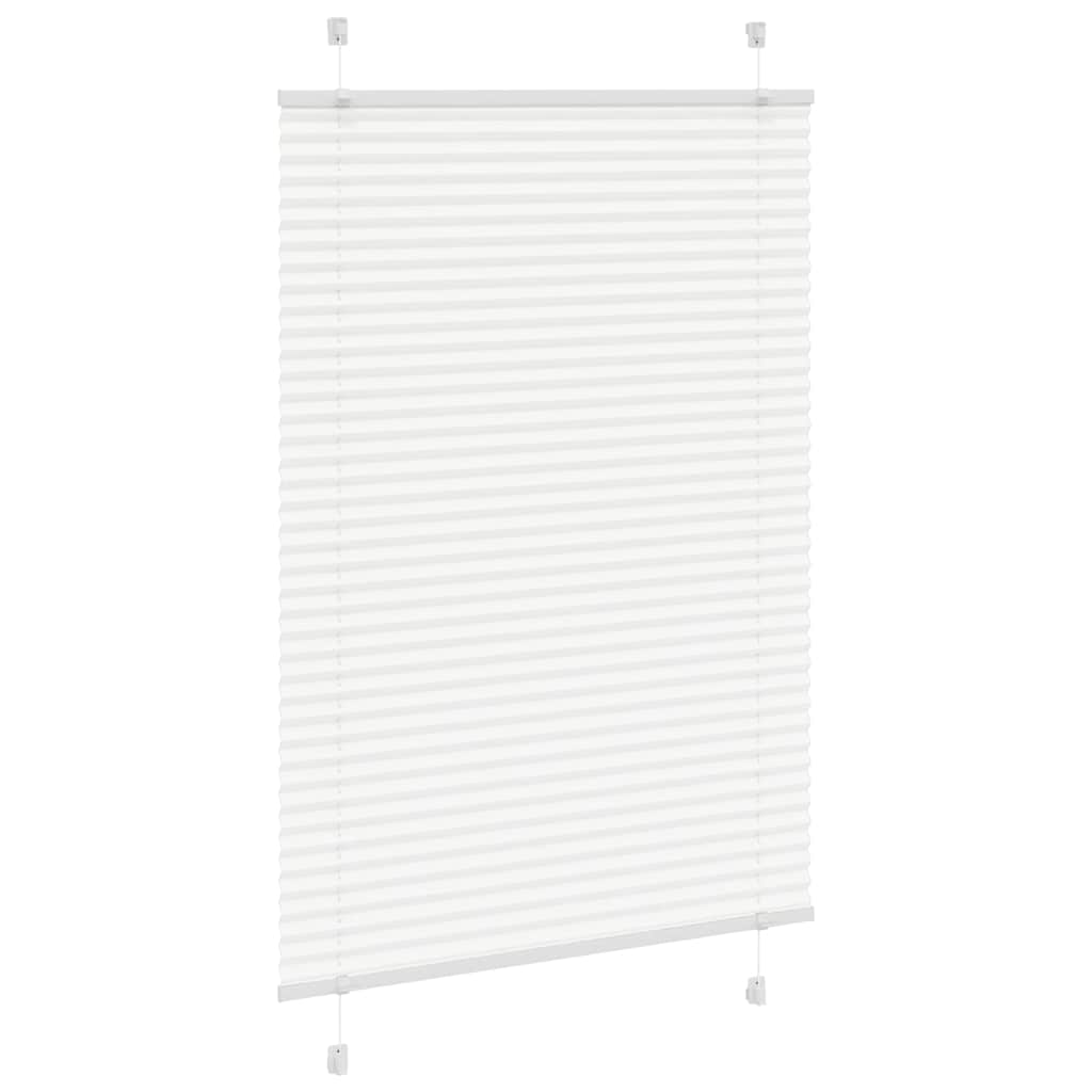 Tenda Plissettata Bianca 85x100 cm Larghezza Tessuto 84,4 cm | homemem39