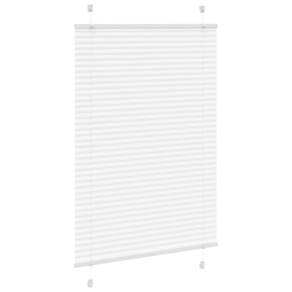 Tenda Plissettata Bianca 100x100 cm Larghezza Tessuto 99,4 cm | homemem39