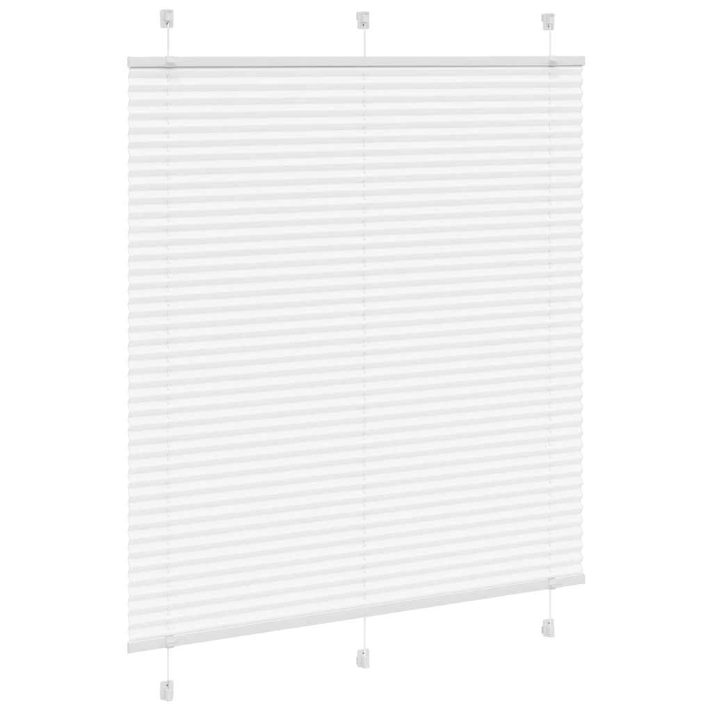 Tenda Plissettata Bianca 120x100 cm Larghezza Tessuto 119,4 cm | homemem39