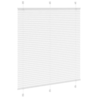 Tenda Plissettata Bianca 120x100 cm Larghezza Tessuto 119,4 cm | homemem39
