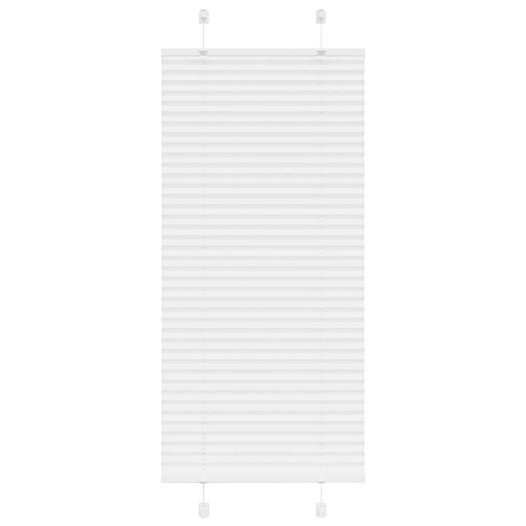 Tenda Plissettata Bianca 55x150 cm Larghezza Tessuto 54,4 cm