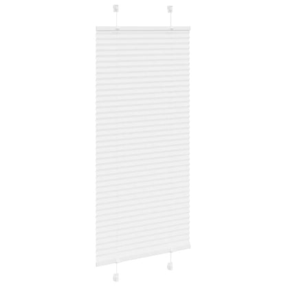 Tenda Plissettata Bianca 55x150 cm Larghezza Tessuto 54,4 cm