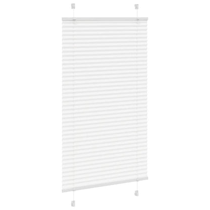 Tenda Plissettata Bianca 70x150 cm Larghezza Tessuto 69,4 cm