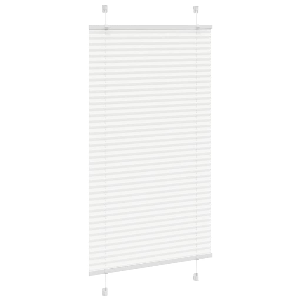 Tenda Plissettata Bianca 80x150 cm Larghezza Tessuto 79,4 cm | homemem39