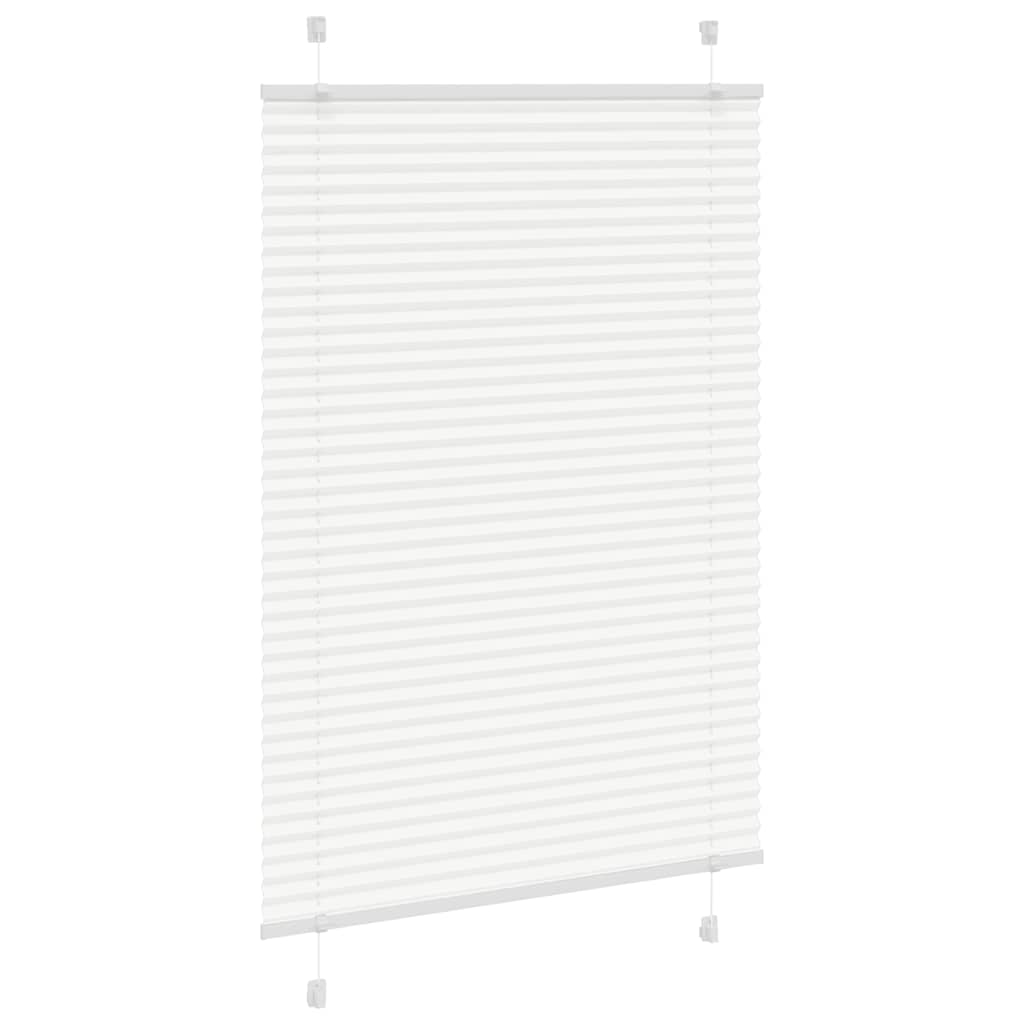 Tenda Plissettata Bianca 85x150 cm Larghezza Tessuto 84,4 cm | homemem39