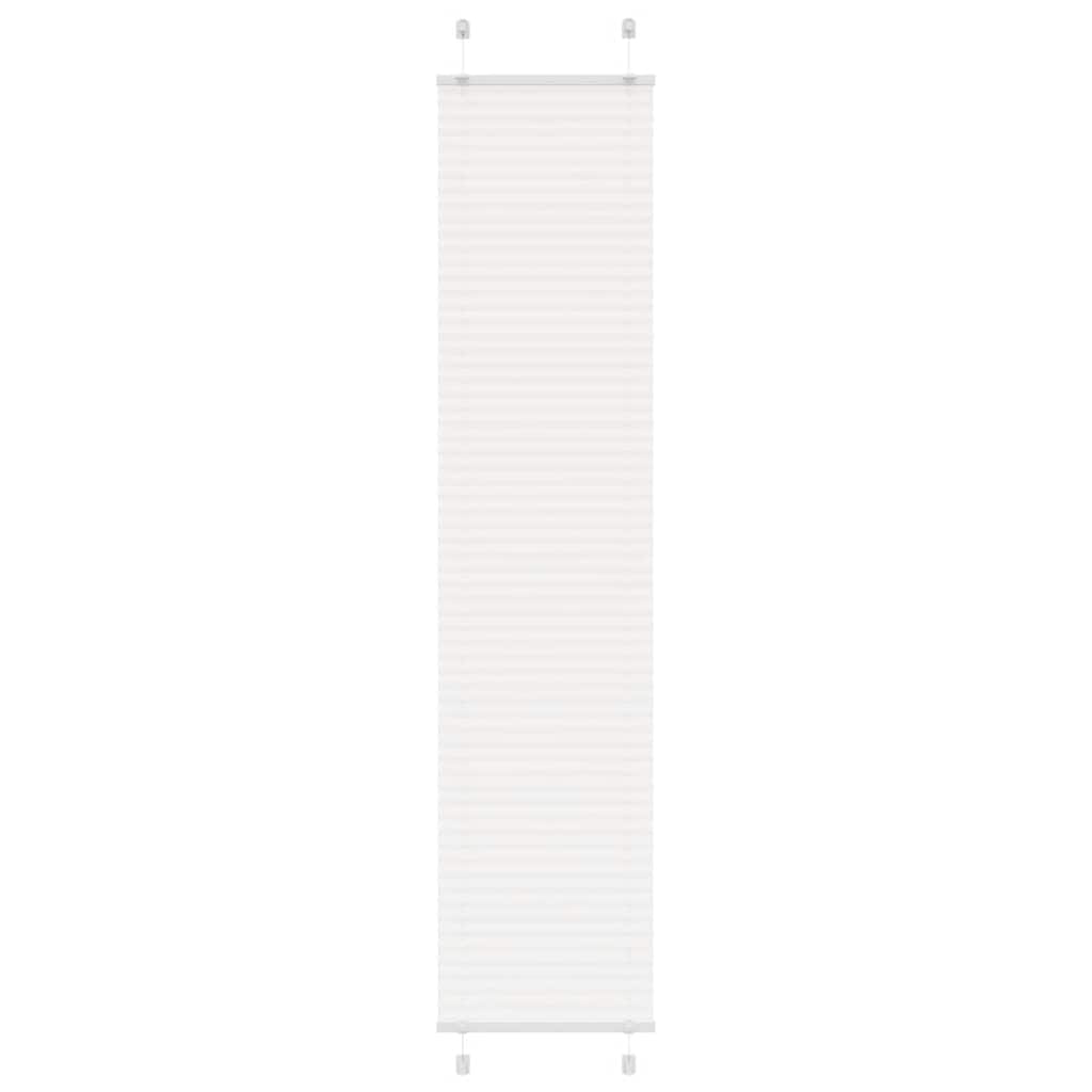 Tenda Plissettata Bianca 50x200 cm Larghezza Tessuto 49,4 cm