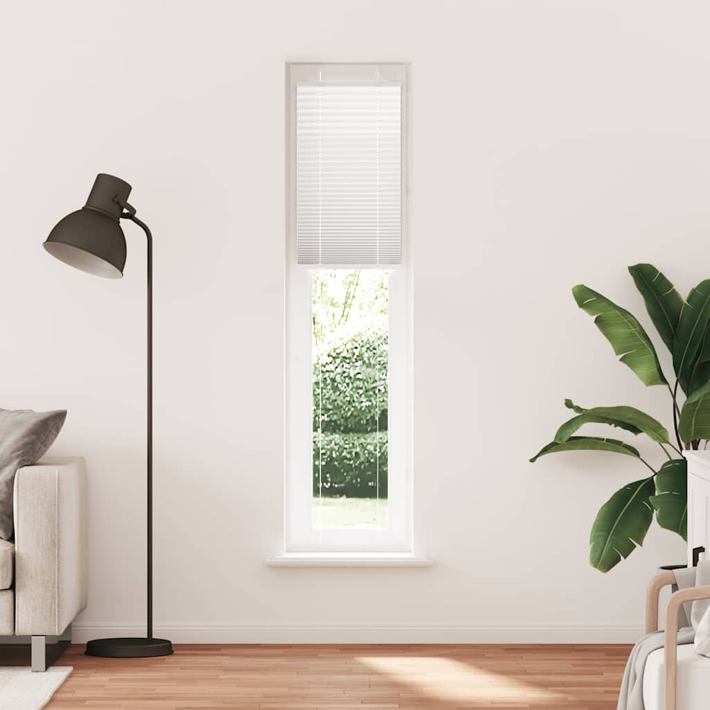 Tenda Plissettata Bianca 50x200 cm Larghezza Tessuto 49,4 cm | homemem39