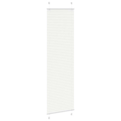 Tenda Plissettata Bianca 55x200 cm Larghezza Tessuto 54,4 cm | homemem39