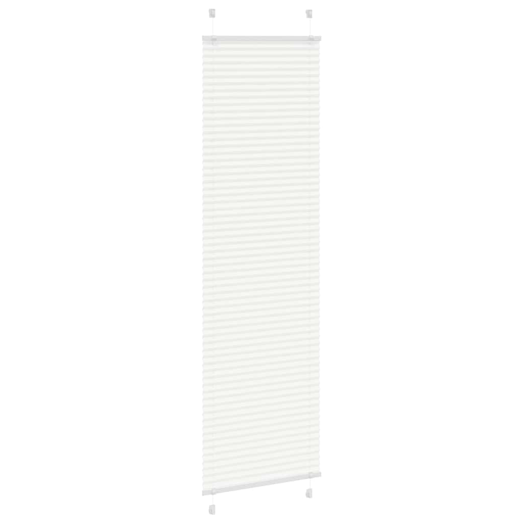 Tenda Plissettata Bianca 55x200 cm Larghezza Tessuto 54,4 cm